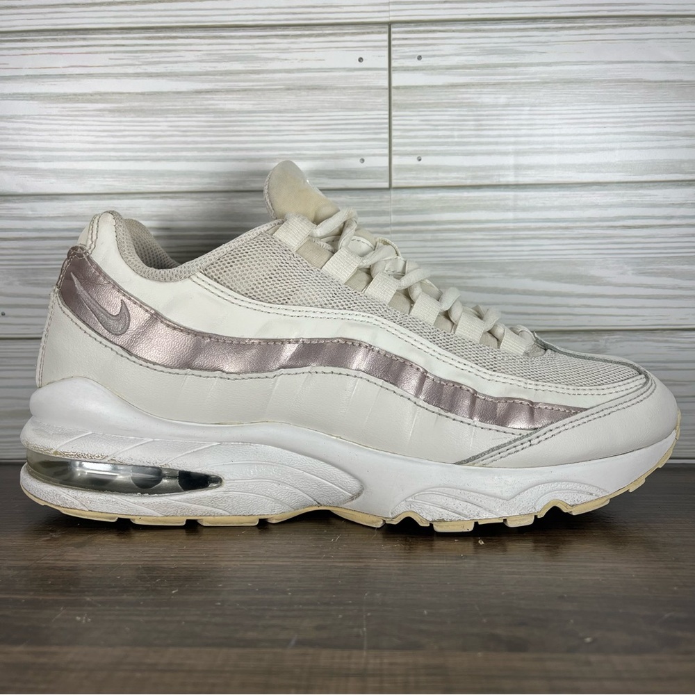 Nike Air Max 95 LE GS Kids White Shoes - Youth 7Y - Women’s‎ 8.5